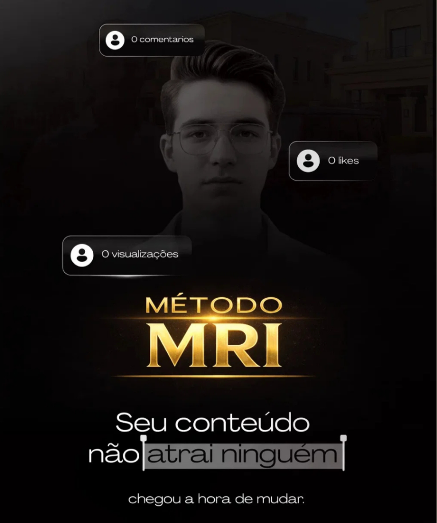 Capa oficial do Método MRI — Seu conteúdo não atrai ninguém, chegou a hora de mudar